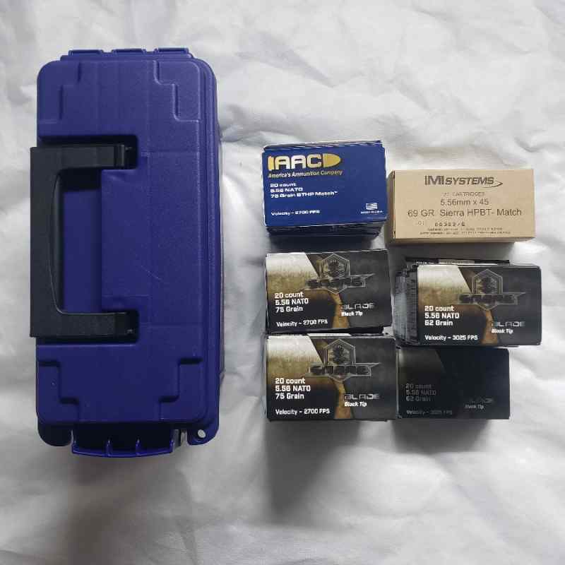 730rds. 5.56 AAC mixed BTHP+Black Tip Ammo $225