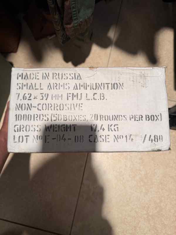 Russian 7.62x39 ammo sale